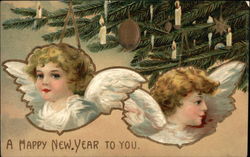 A Happy New Year to You Angels & Cherubs Postcard Postcard