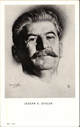 Joseph V. Stalin Political Postcard Postcard