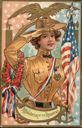 A Daughter of the Regiment Memorial Day Postcard Postcard