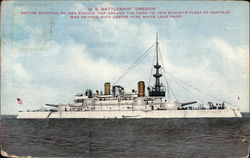 U.S. Battleship Oregon Postcard