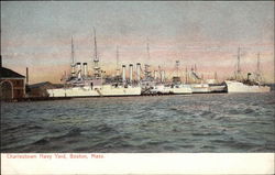 Charlestown Navy Yard, Boston, Mass Postcard Postcard