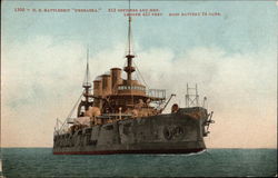 U,.S. Battleship "Nebraska" Postcard