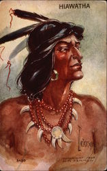 Hiawatha Native Americana Postcard Postcard