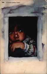 A Pueblo Indian Child Postcard