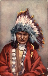 A Red Indian Tuck's Oilette Series Postcard Postcard