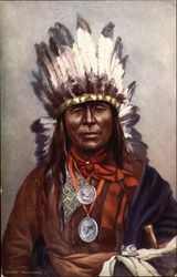 A Red Indian Postcard