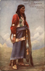 A Red Indian Woman Postcard