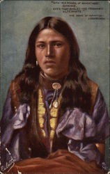 A Red Indian Woman Postcard