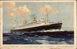 Holland America Line - "Nieuw Amsterdam" Postcard