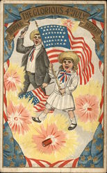 Hurrah! The Glorious 4th July Hurrah! Postcard