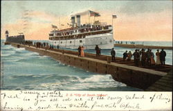 S.S. "City of South Haven" Postcard