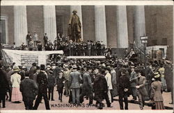 Washington's statue Postcard