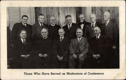 Those who have Served as Moderators of Conference Men Postcard Postcard