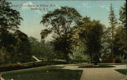 Broad St. Entrance to Wilcox Park Postcard