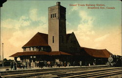 Grand Trunk Railway Station Brantford, ON Canada Ontario Postcard Postcard