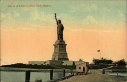 Statue of Liberty, New York Harbor Postcard