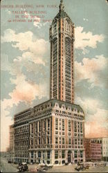 Singer Building, New York Postcard