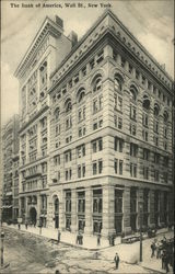 The Bank of America, Wall St Postcard