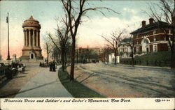 Riverside Drive and Soldier's and Sailor's Monument New York, NY Postcard Postcard