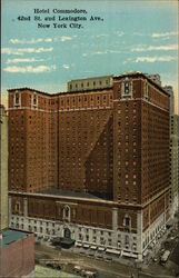 Hotel Commodore New York, NY Postcard Postcard