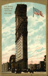 Times Building, Broadway and 42nd Street New York, NY Postcard Postcard