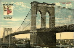 Brooklyn Bridge New York, NY Postcard Postcard