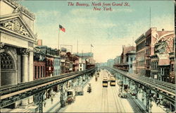 The Bowery, North from Grand Street Postcard