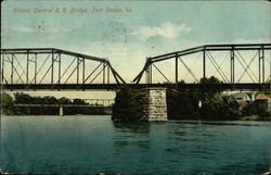 Illinois Central R. R. Bridge Postcard