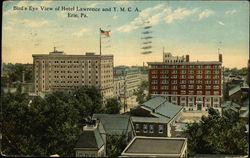 Hotel Lawrence and Y.M.C.A Postcard