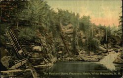 The Pool and Stairs, Franconia Notch White Mountains, NH Postcard Postcard