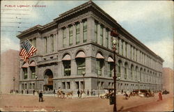 Public Library Chicago, IL Postcard Postcard