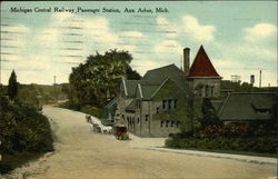 Michigan Central Railway, Passenger Station Ann Arbor, MI Postcard Postcard