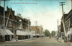 Main Street North from Penn. R.R Postcard