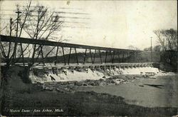 Huron Dam Ann Arbor, MI Postcard Postcard