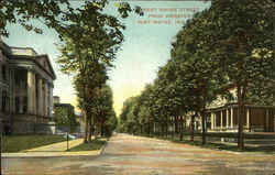 West Wayne Street from Webster Fort Wayne, IN Postcard Postcard