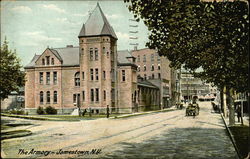 The Armory Jamestown, NY Postcard Postcard