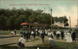 Sylvan Park, Toward Grove Chautauqua Lake, NY Postcard Postcard