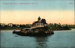 Pomham Light House, Narragansett Bay Postcard