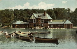 Boat House, Roger Williams Park Postcard