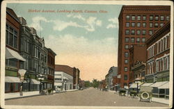 Market Avenue, Looking North Postcard