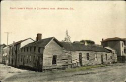 First Lumber House in California, 1849 Postcard