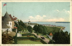 West End Cottages Mackinac Island, MI Postcard Postcard