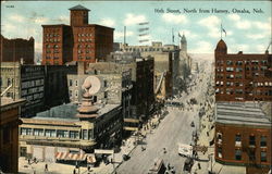 16th Street, North from Harney Omaha, NE Postcard Postcard