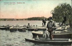 Muskego Lake Park Wisconsin Postcard Postcard