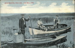 Duck Shooting, Rock Lake Postcard