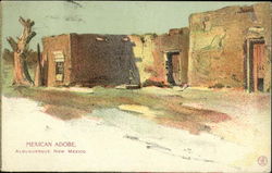 Mexican Adobe Postcard