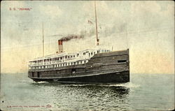 S.S. Indiana Steamers Postcard Postcard