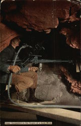 Suspended in the Stopes of a Gold Mine Postcard