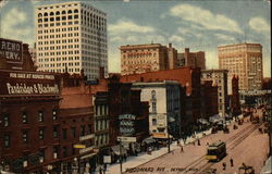 View of Woodward Ave Detroit, MI Postcard Postcard