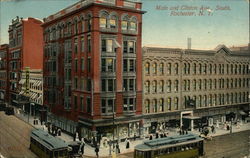 Main and Clinton Avenue, South Rochester, NY Postcard Postcard